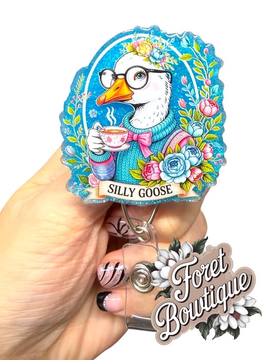 Floral Silly Goose