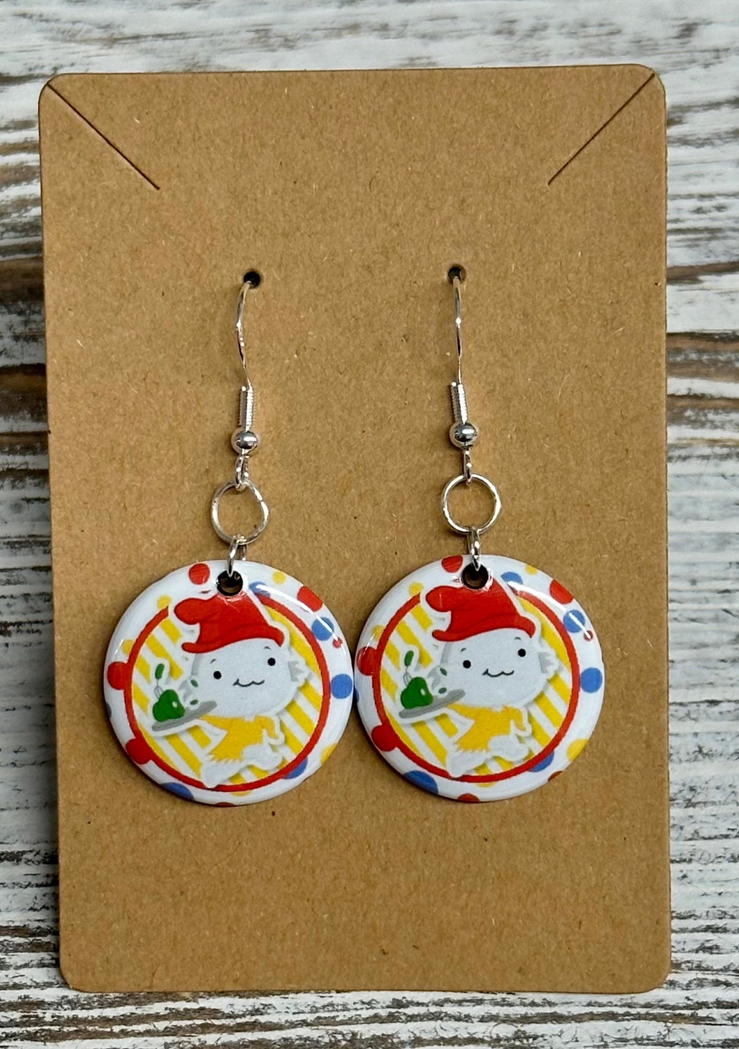 Green eggs and ham earrings