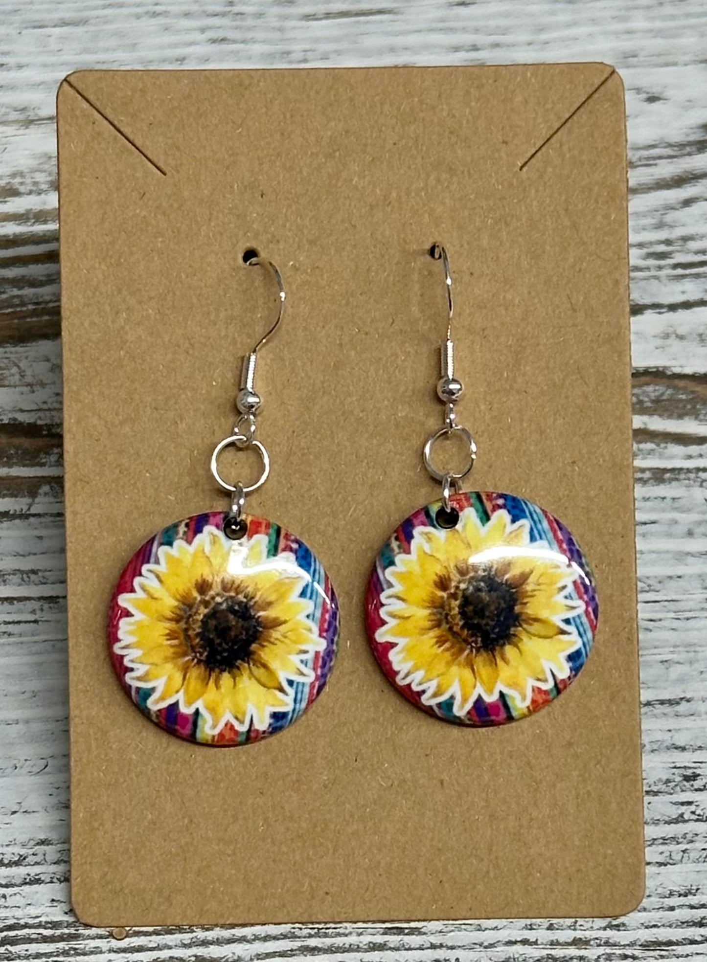 sunflower earrings