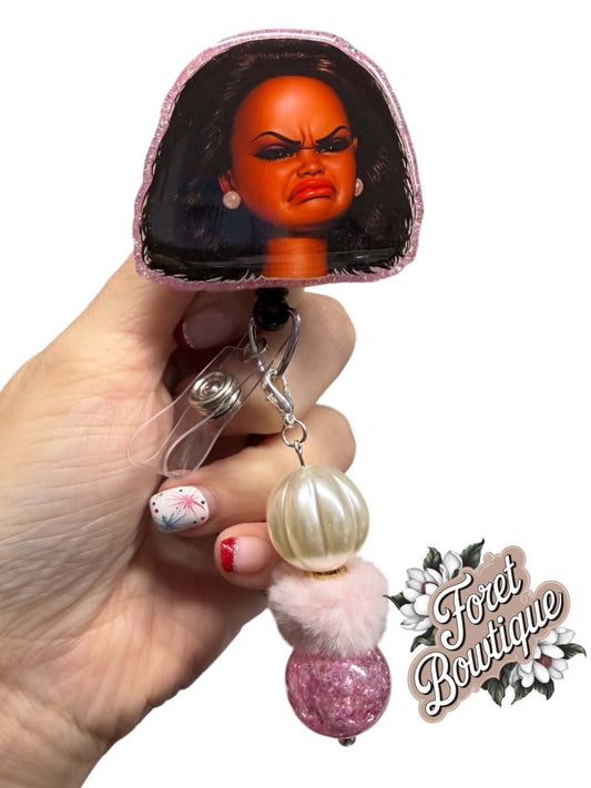 Disgusted Face with beads