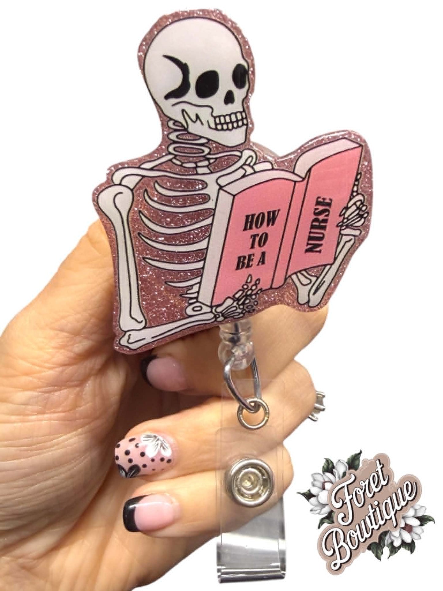 Skeleton Reading "How to be a Nurse"
