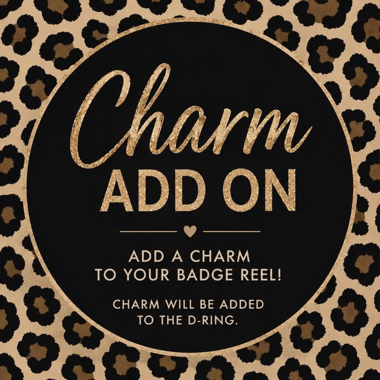 Badge Reel Charm Add On
